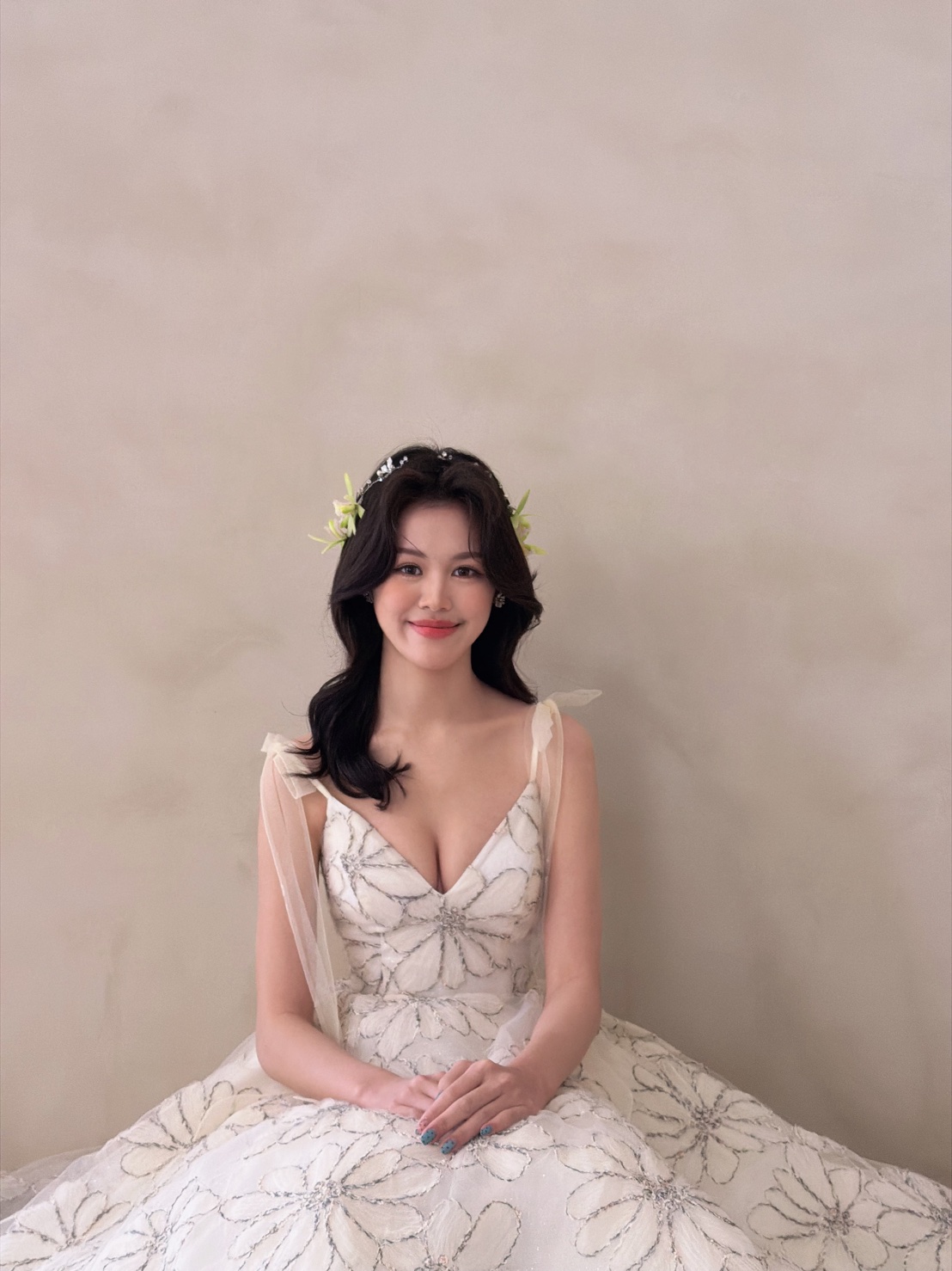 暖花序紗晚禮服